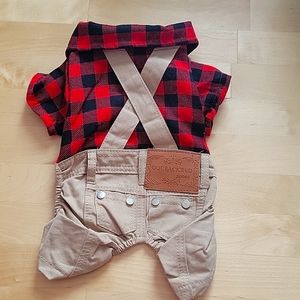 Lumberjack outfit for pet